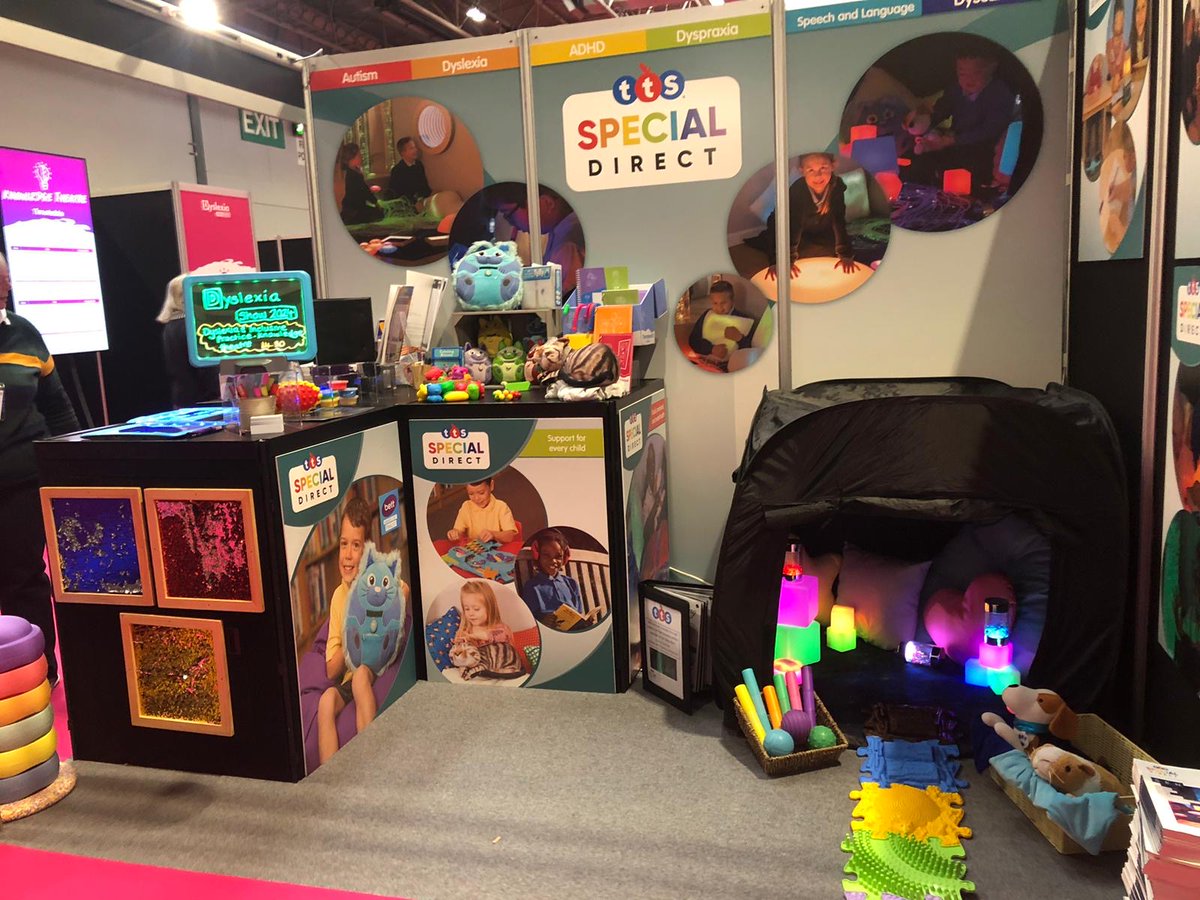 We're at the @dyslexiashowuk today and tomorrow with a range of fantastic resources to support SEN children in educational settings and at home 💛 Come say hello on stand B102! 👋 @specialdirect #education #sen #senresources #educationresources #dyslexiashow #send #specialneeds