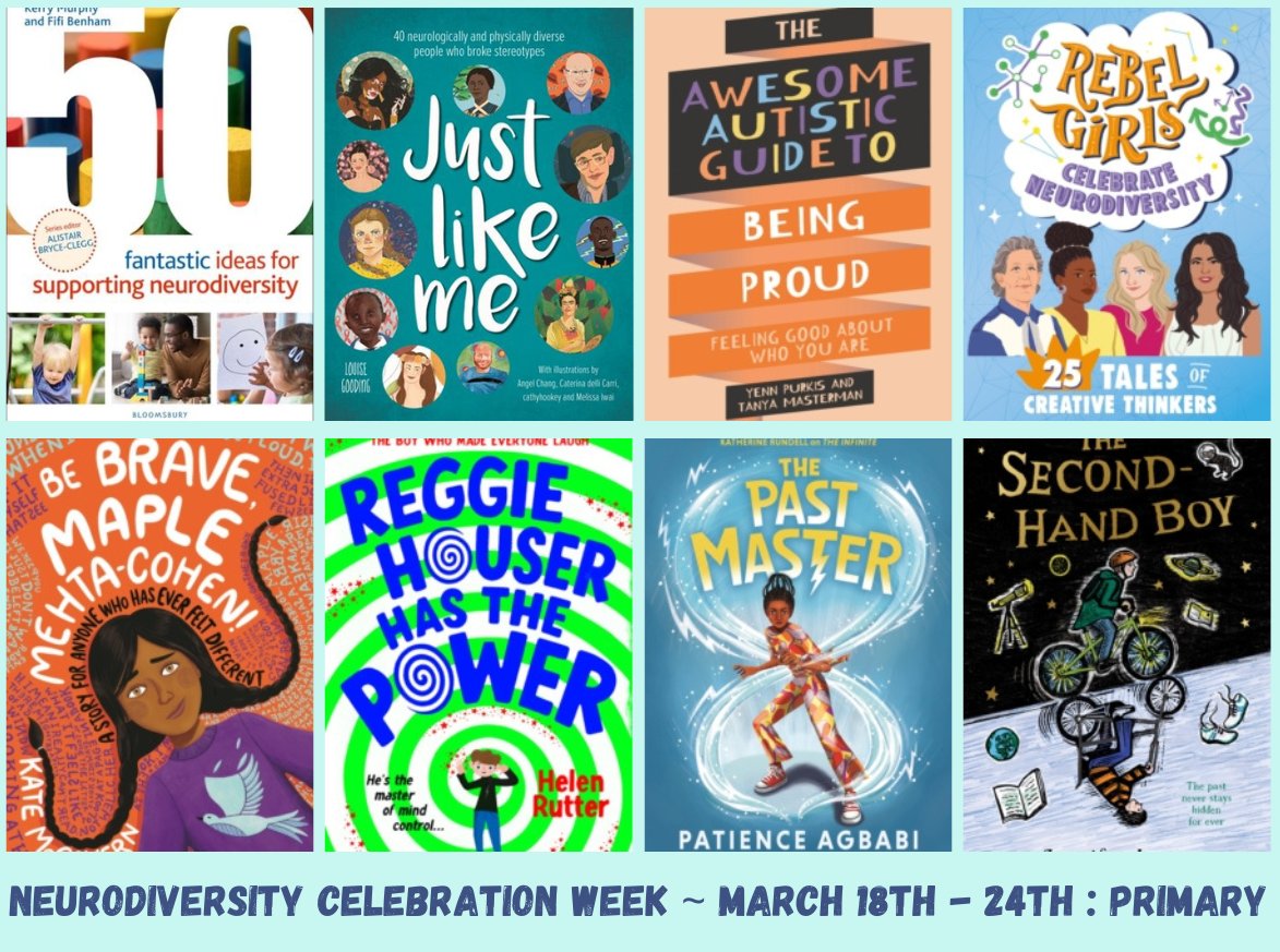 Some primary books to check out alongside Neurodiversity Celebration Week which starts on March 18th - get details from @NCWeek