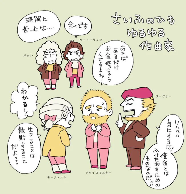 作曲家お金の使い方いろいろ 