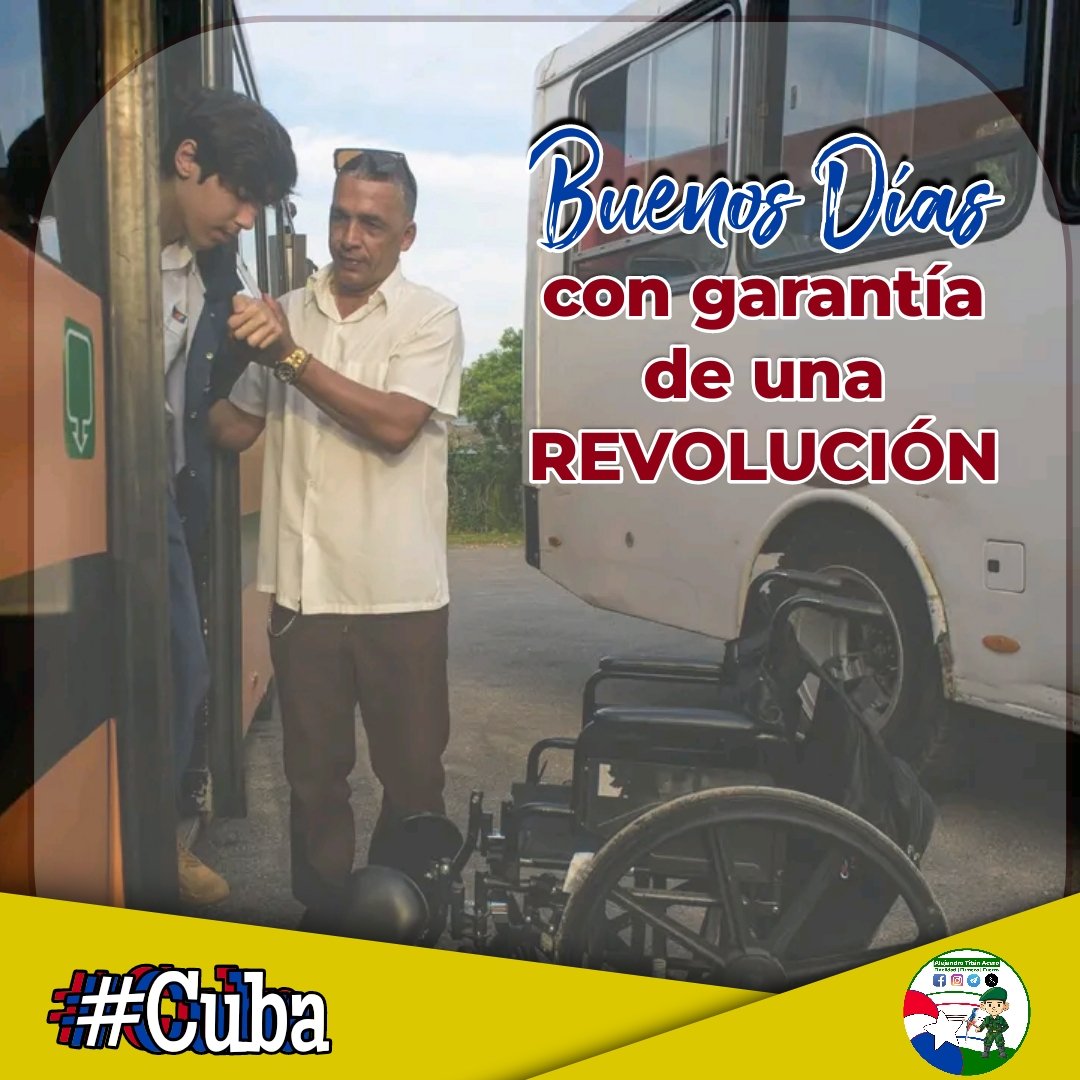 Buenos 👍 días 🌞 #Cuba 🇨🇺 con garantía de una REVOLUCIÓN. Nuestro gobierno pone a disposición de su pueblo beneficios en cuanto a SALUD y EDUCACIÓN,por los que en un futuro serán la continuidad de esta obra. @EVilluendasC @ICuba15 @MryRodrguez4 @Frank16726439