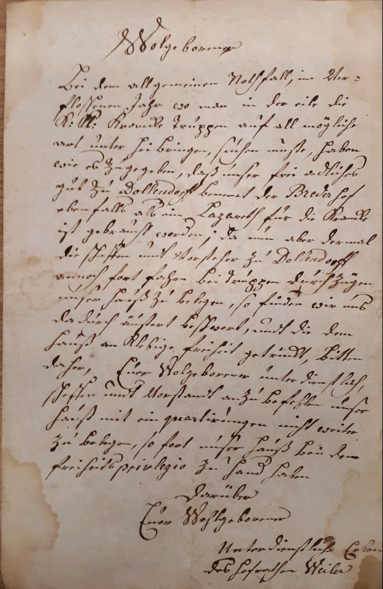 Historische Kommission für Westfalen (@lwl_hiko) on Twitter photo 🚨Neuer Beitrag auf Blog "#Westfalen/#Lippe - historisch"🚨
MILITÄRLAZARETTE ALS KONFLIKTHERDE WÄHREND DES 1. KOALITIONSKRIEGES (1792–97)
Dirk Modler <a href="/ruhrunibochum/">Ruhr-Universität Bochum</a> untersucht 'Kriegsseuchen'.
hiko.hypotheses.org/3467 via <a href="/dehypotheses/">dehypotheses</a>
Beschwerdeschreiben Bredershof (LAV-NRW-R) 🚨Neuer Beitrag auf Blog "#Westfalen/#Lippe - historisch"🚨
MILITÄRLAZARETTE ALS KONFLIKTHERDE WÄHREND DES 1. KOALITIONSKRIEGES (1792–97)
Dirk Modler <a href="/ruhrunibochum/">Ruhr-Universität Bochum</a> untersucht 'Kriegsseuchen'.
hiko.hypotheses.org/3467 via <a href="/dehypotheses/">dehypotheses</a>
Beschwerdeschreiben Bredershof (LAV-NRW-R)