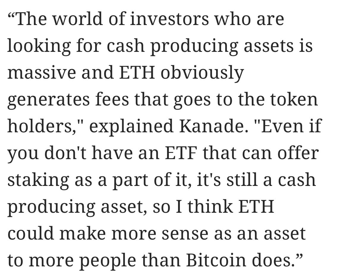 Revenue to date: Bitcoin: $0 Ethereum: $11.6B Plan accordingly.