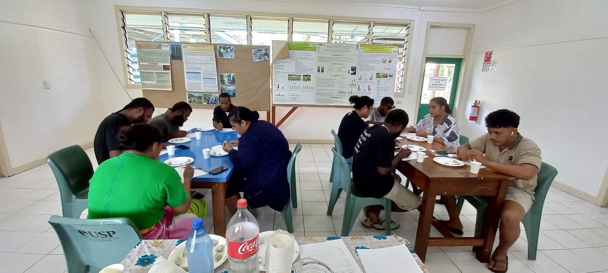 AnnJulie Johnson Nimbwen (@jjnimbwen) on Twitter photo ✨What a week!
Today we had Dr <a href="/DLAntille/">Dio Antille</a> and Jack over from <a href="/CSIRO/">CSIRO</a> working in collaboration with <a href="/ACIARAustralia/">ACIAR</a> <a href="/dfat/">Department of Foreign Affairs and Trade 🇦🇺</a> and <a href="/UniSouthPacific/">The University of the South Pacific</a> to carry out Taro sensory evaluation with the help of USP HDR students at USP #Samoa Campus & of course the #taro are tasty!!✨ ✨What a week!
Today we had Dr <a href="/DLAntille/">Dio Antille</a> and Jack over from <a href="/CSIRO/">CSIRO</a> working in collaboration with <a href="/ACIARAustralia/">ACIAR</a> <a href="/dfat/">Department of Foreign Affairs and Trade 🇦🇺</a> and <a href="/UniSouthPacific/">The University of the South Pacific</a> to carry out Taro sensory evaluation with the help of USP HDR students at USP #Samoa Campus & of course the #taro are tasty!!✨