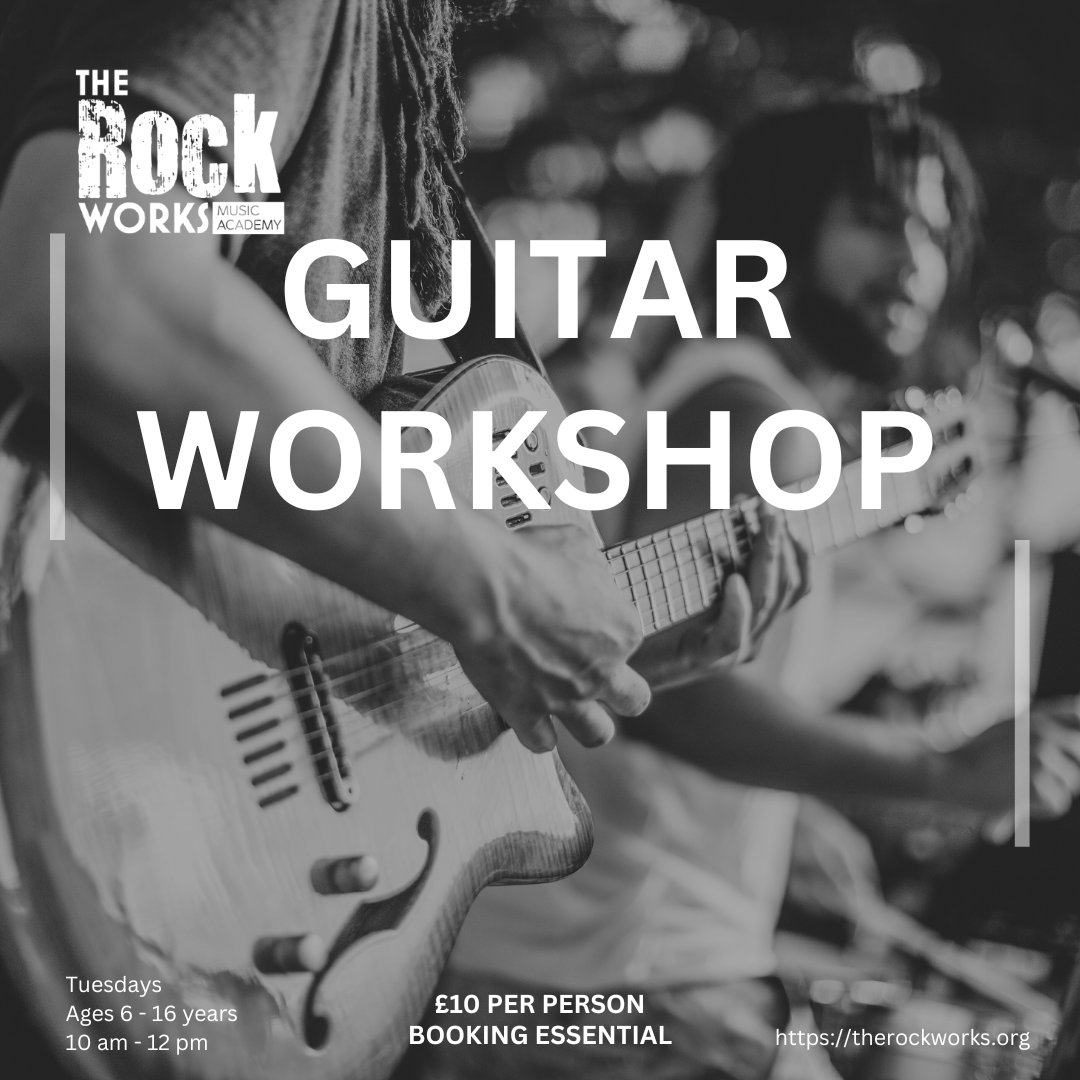 Easter Holiday Guitar Workshop
Come and sharpen up your skills, theory and play along with others.  Suitable for Beginners and Intermediate levels.
Tuesdays 26th Mar and 2nd Apr
10am - 12pm in Penyffordd
Please book here:
therockworks.org/booking-calend…