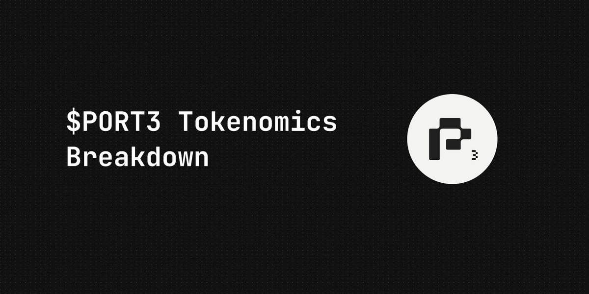 Port3Network's tweet photo. {print(" $PORT3 , Tokenomics ") 

You Asked, We Answered!

Here is the $PORT3 Tokenomics breakdown, including:

⚫️Current Circulating Supply & Market Cap
⚫️Token Distribution and Addresses
⚫️Token Vesting & Release

PS: We have sent a report to #CoinMarketCap and #CoinGecko to update everything accordingly from our side. It may take few days. 

For now, Check out the Doc for more details⤵️
https://t.co/PDA1LKAfZu