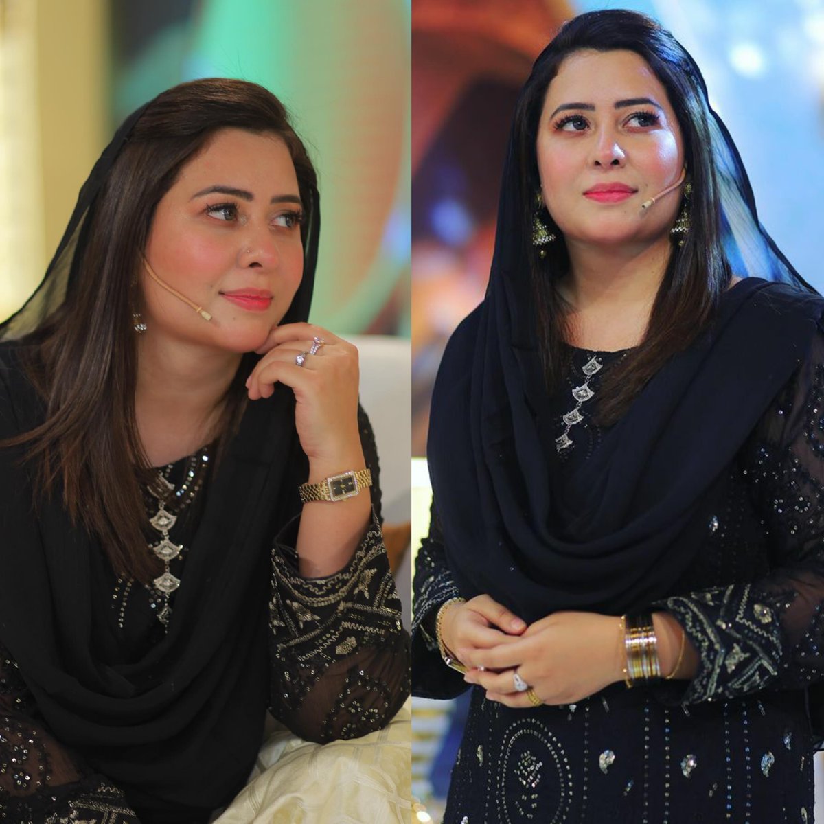 ShowbizAndNewz's tweet image. Gorgeous @RabiaAnumm from 3rd Iftar transmission #RamazanPakistan look on #PTVHome ❤️
