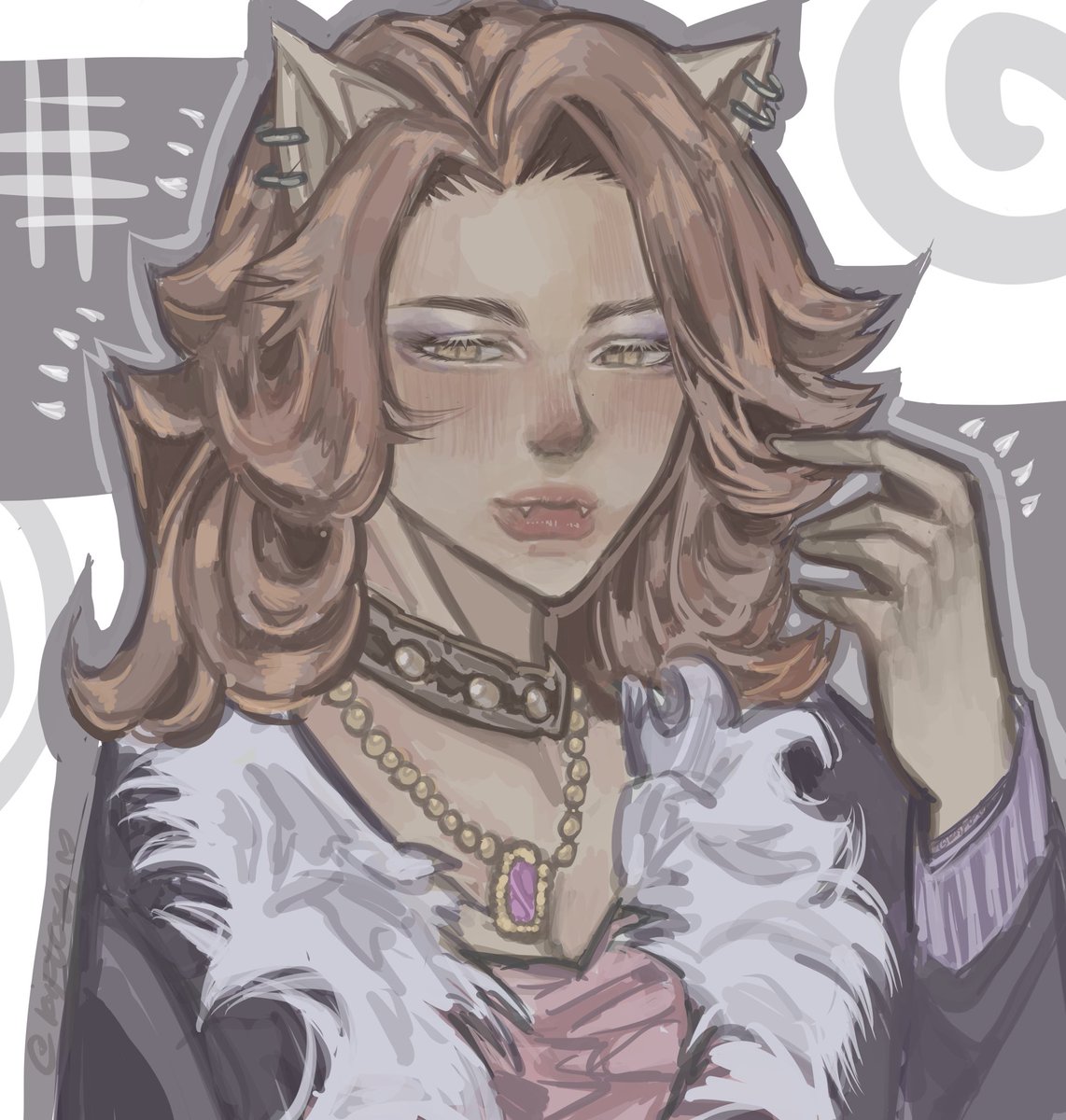 koiftcsh's tweet photo. clawdeen wolf 💜 #ibispaintx #art #MonsterHigh https://t.co/pWiEINqptW