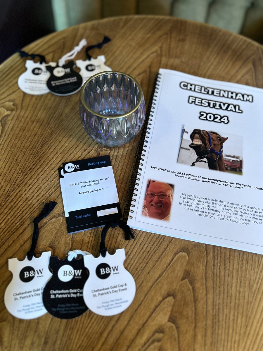 It’s almost time for our Cheltenham Gold &amp; St Patrick’s Day event… 🏆☘️ 

The champagne is on ice, the breakfast sandwiches are being prepped, and our Black &amp; White Bridging race packs are ready on each table, including a very thorough race day guide!