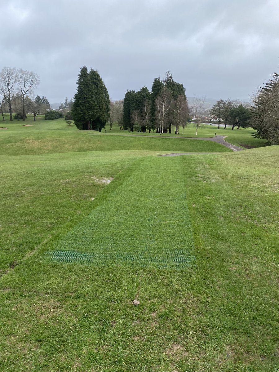 Impressed with the buggy trak so far, keeping the ground stable and hopefully preventing traffic erosion @BunkerMat_com