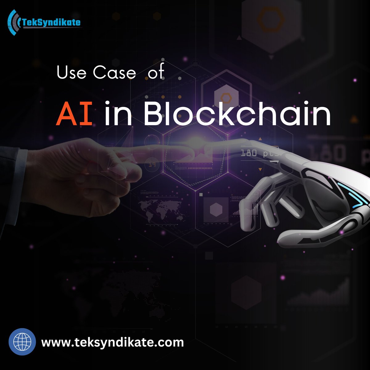 TekSyndikate's tweet photo. 🔒 Unlock the Future: Blockchain &amp; AI Integration! 🌐💡

Imagine blockchain defending itself! With AI, it's real. Better data management, energy efficiency, and security await. Embrace the AI-driven world with us! 💬

#Blockchain #AIIntegration #Teksyndikate #FutureTech https://t.co/TeVNnLcOuS