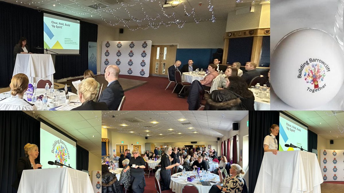 Yesterday @PFCCZoeMetcalfe joined local stakeholders at @NYorksPolice event launching the Clear Hold Build strategy for Barrowcliff in Scarborough. It was great to hear how the initiative is going to help the local community & how they will be ‘Building Barrowcliff Together’.