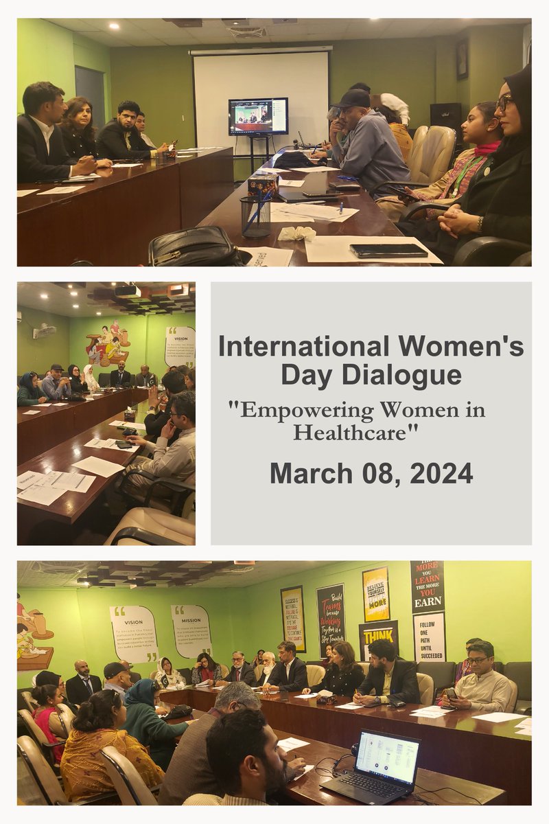 'HSA participated in the International Women's Day Dialogue, focusing on 'Empowering Women in Healthcare.' Prof. Dr. Mubashir Hanif and Dr. Sadia Aseem contributed insights.'