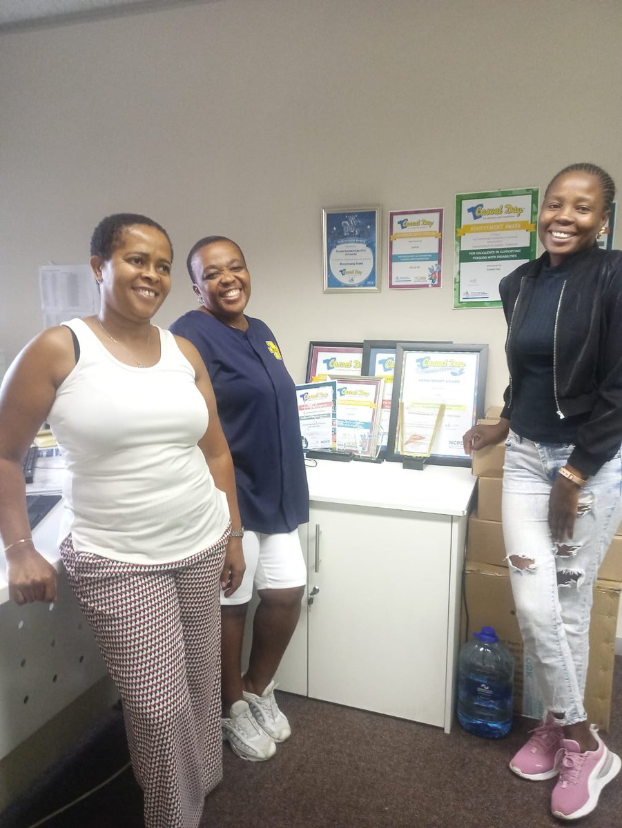 Today, the Casual Day team had the pleasure of visiting the Department of Environmental Affairs in Pretoria. 📷 Let's take a moment to admire their impressive display of Casual Day certificates and trophies from over the years! #CasualDay