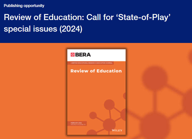 📢 Call for special issue proposals 📢 Do you have an idea for a special issue, suitable for @rev_of_edu? We've now opened our call for proposals, with issues to be published from 2025 onwards. ℹ️ bera.ac.uk/opportunity/re… #CFP #HigherEd #Education #EdTech #AcademicTwitter