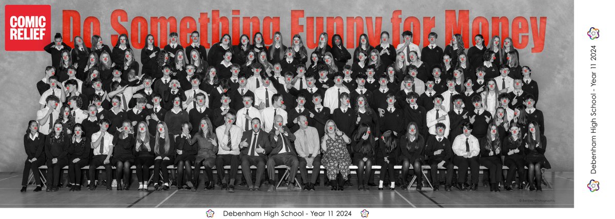 Year 11 are supporting <a href="/comicreliefsch/">Comic Relief Schools</a> with thanks to <a href="/BentleyPics/">Bentley Photographic</a>