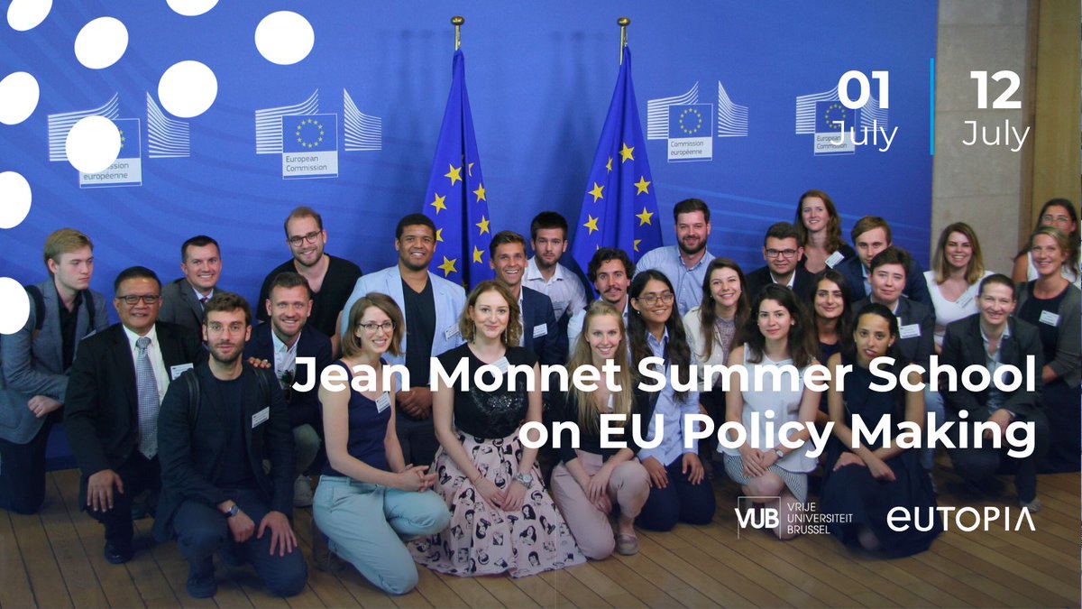 ☀ Join the @Brussels_School (@VUBrussel) 2-week Jean Monnet Summer School on EU Policy Making! This year's theme is 'Analysing civil rights in today's EU'. 🗓️ Application deadline: 15 April 💻Learn more here: bit.ly/ESS-24 #EUTOPIA #EuropeanUniversities #SummerSchool