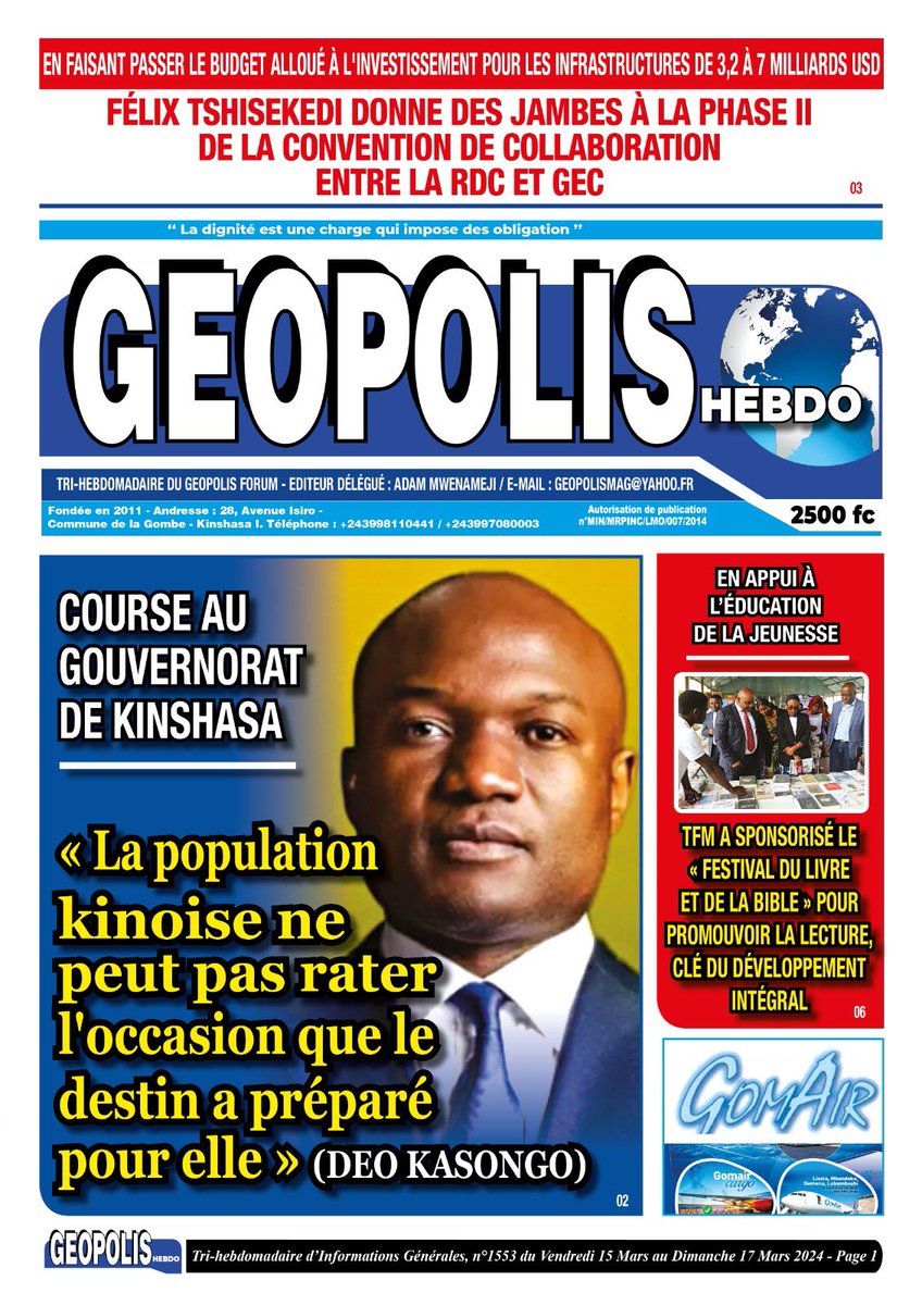 boleli's tweet photo. Déterminer à changer Kinshasa!
@JClaverDJC 
@SDamany 
@deokasongo https://t.co/4rDucZyeZV