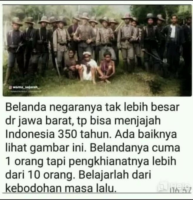 Tau kenapa belanda lama di indonesia? IQ warganya emang rada2 sih ya