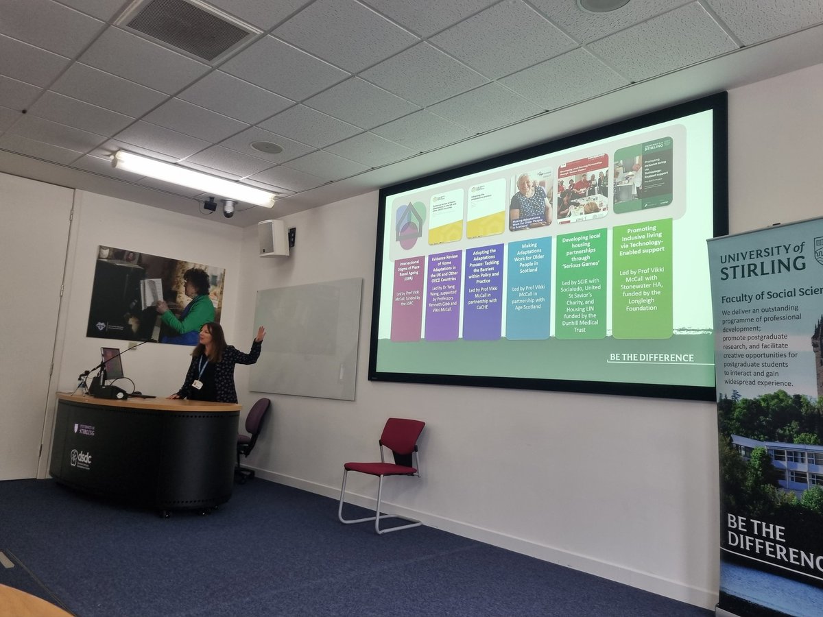 "Making a cup of tea whenever you want, that is independence" great work from <a href="/vikki_mccall/">Prof Vikki McCall</a> <a href="/StirUni/">University of Stirling</a> #ageingshowcase