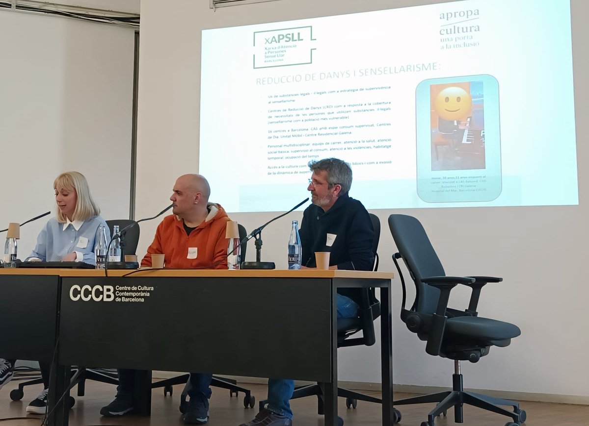 Ahir va tenir lloc la primera de les Jornades de Sensellarisme i Cultura previstes per aquest 2024. Organitzades per <a href="/apropacultura/">Apropa Cultura</a> i la <a href="/xapsllb/">XAPSLL</a> , l'objectiu és propiciar espais de trobada entre agents de l'àmbit cultural i social per generar sinergies entorn del #sensellarisme