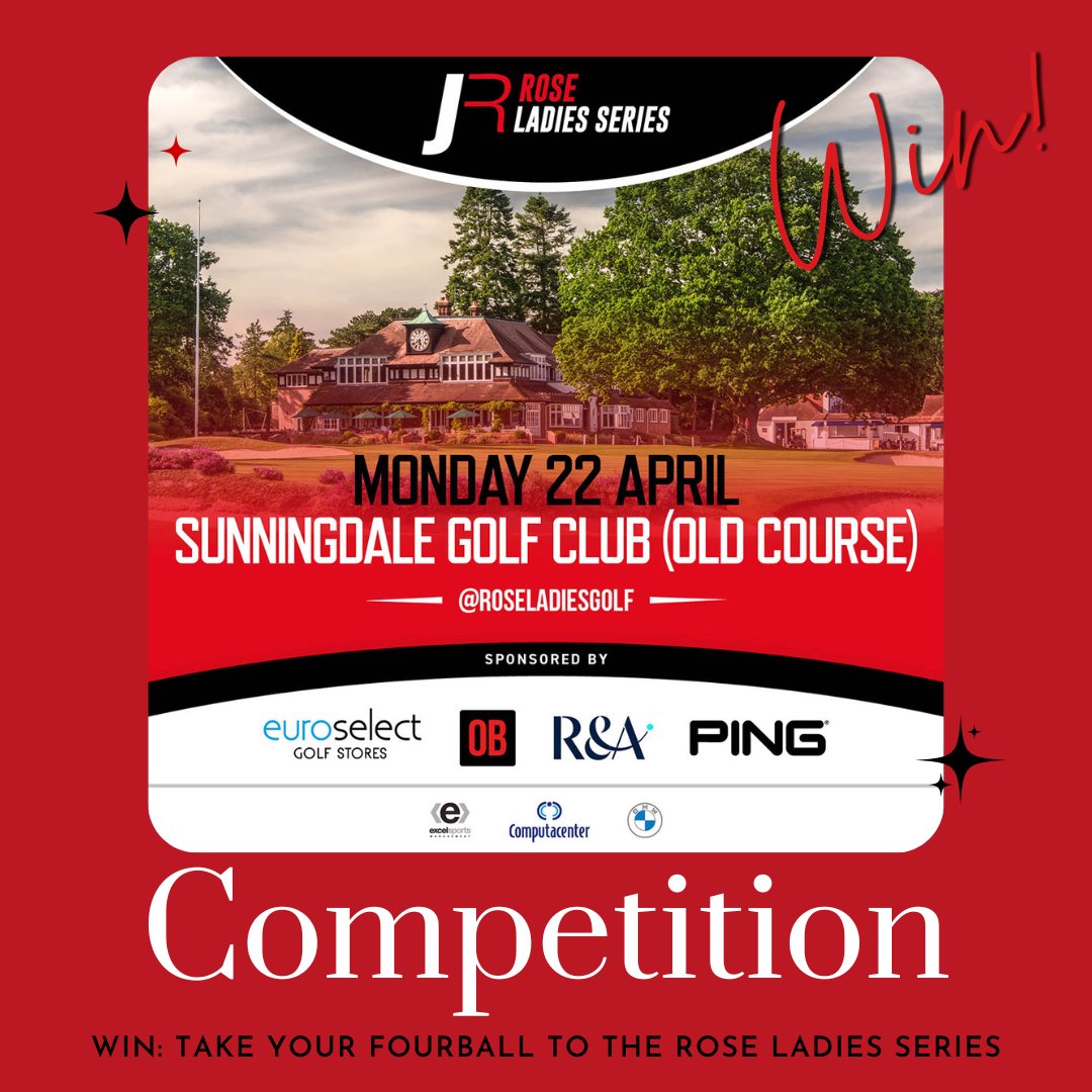 Don't miss out! Head to the link in our bio to enter the @Women_and_Golf competition for a VIP day at the Rose Ladies Series Sunningdale event. Have lunch, watch the action, meet the pros and enjoy your exclusive goody bag. Hurry entries close on Monday 18th of March. #RLS