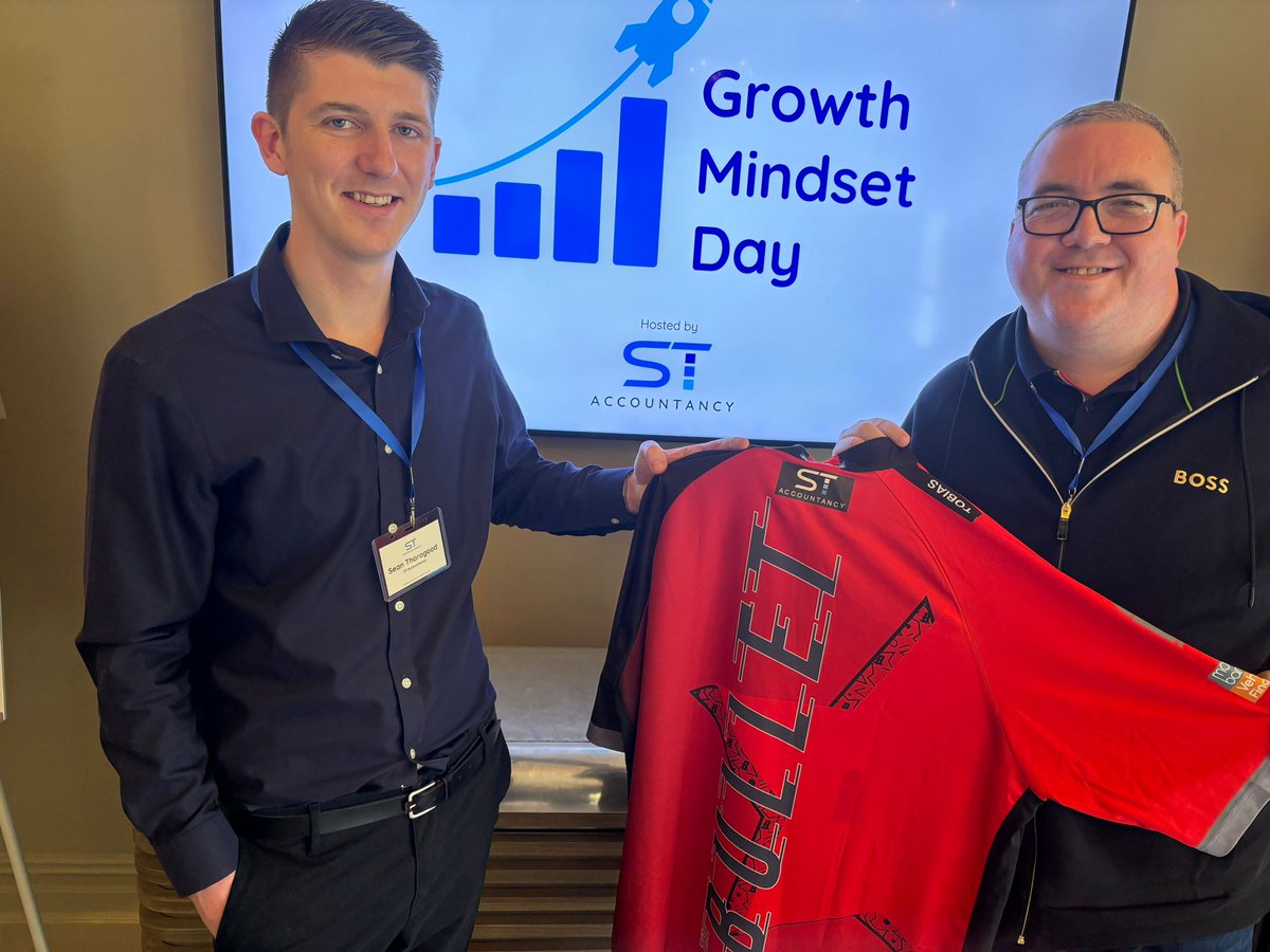 Thank you to sponsors @ST_Accountancy for inviting me down to speak at their Growth Mindset Day. Sean and his team giving something back to their clients 👋