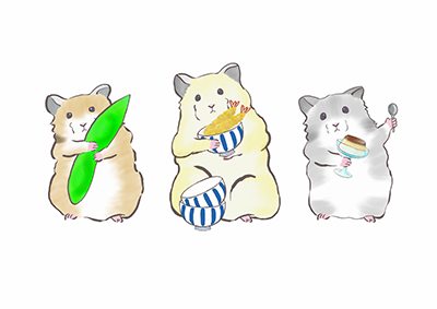 MoCu_full's tweet photo. 食いしん坊親子。
#ハムスター #ゴールデンハムスター #hamster #mocufull #もふもふ #イラスト https://t.co/krHrloHT0G
