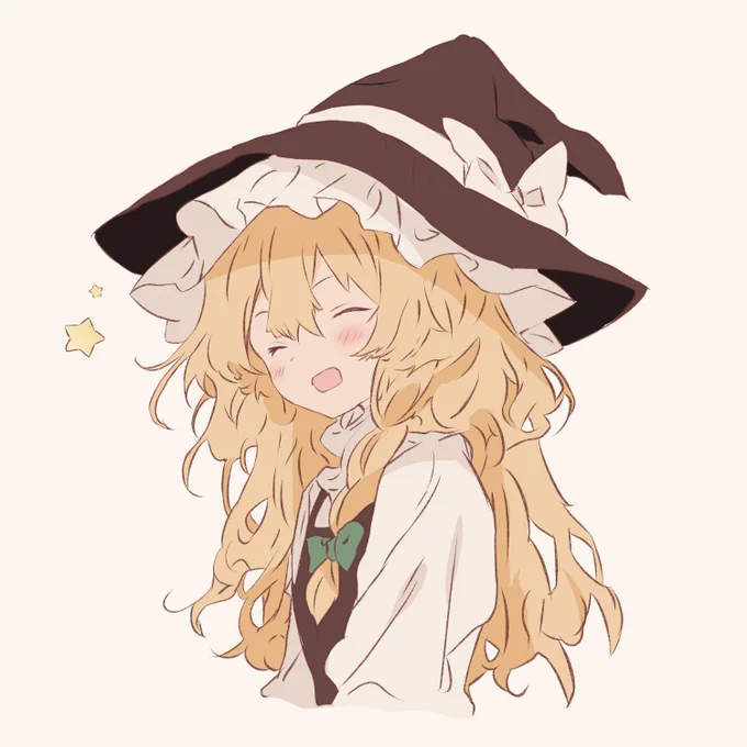 再掲!過去1番に可愛い魔理沙ちゃん#霧雨魔理沙 #東方Project 