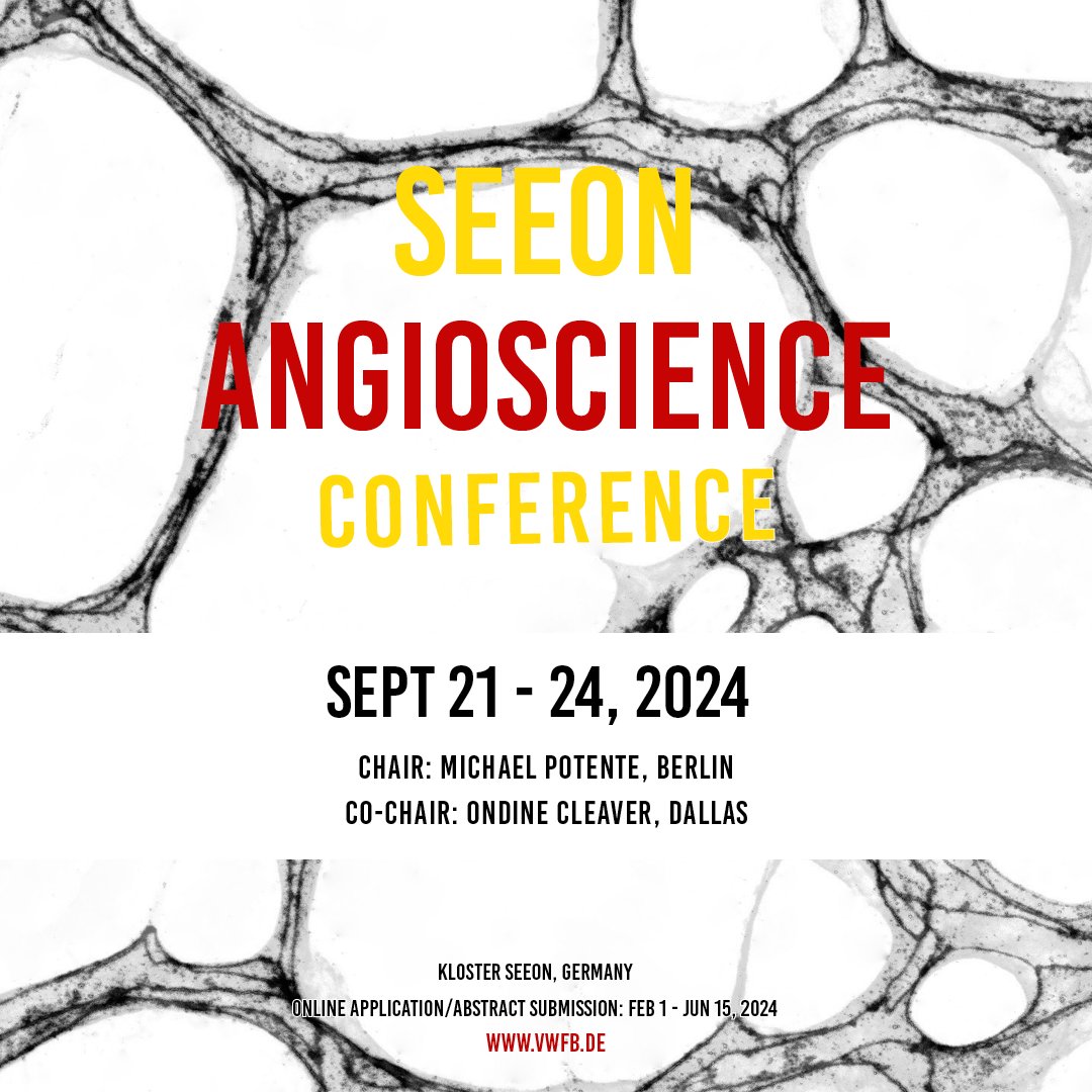 The Seeon AngioScience Conference this year promises to be a spectacular event, featuring pioneers and emerging talents in vascular biology and medicine showcasing their latest work. Our online application system is open for submissions at: vwfb.de