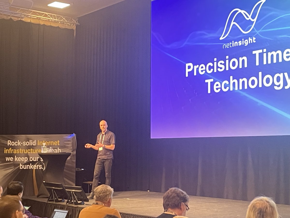 NetInsight's tweet image. A nice wrap up of the week as our Sync Product Management Director Hans Sjöstrand presents ”Precise Time as a critical national service” at the Netnod Meeting 2024 in Stockholm. netnod.se/netnod-events/…
#netinsight #netnodmeeting2024 #netnod #5gsync