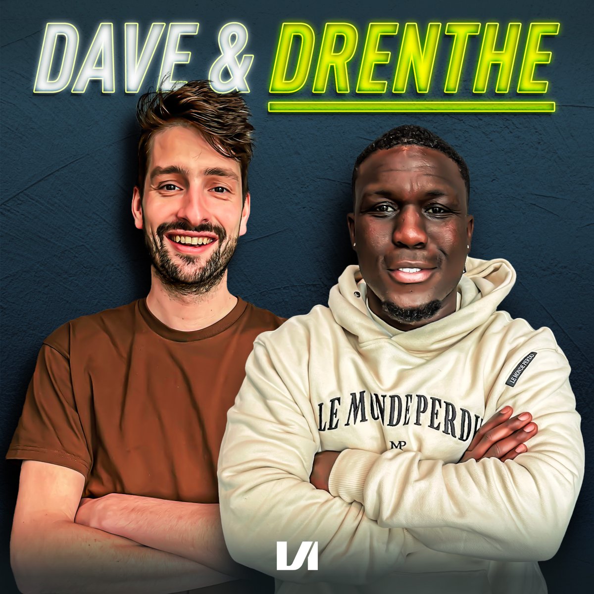 Hard aan gewerkt en al een aantal mooie avonturen samen achter de rug! In de nieuwe podcast Dave &amp; Drenthe bespreken Royston Drenthe en ik afwijkende voetbalverhalen. Steeds schuiven bijzondere gasten aan die het voetbalwereldje kleur geven.