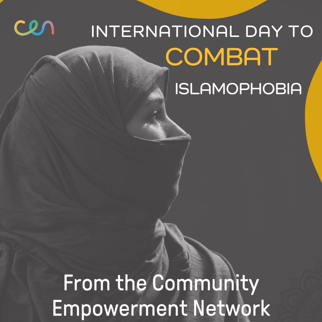 Today, we stand united against Islamophobia, embracing diversity and fostering understanding. Let's build a future where tolerance reigns and all voices are heard. #NationalDayAgainstIslamophobia #CommunityEmpowermentNetwork