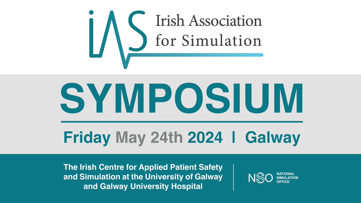 📢 REGISTRATION OPEN for The Irish Association for Simulation Annual Symposium on May 24th, 2024.  eventbrite.ie/e/irish-associ… Join our mailing list us22.list-manage.com/contact-form?u….