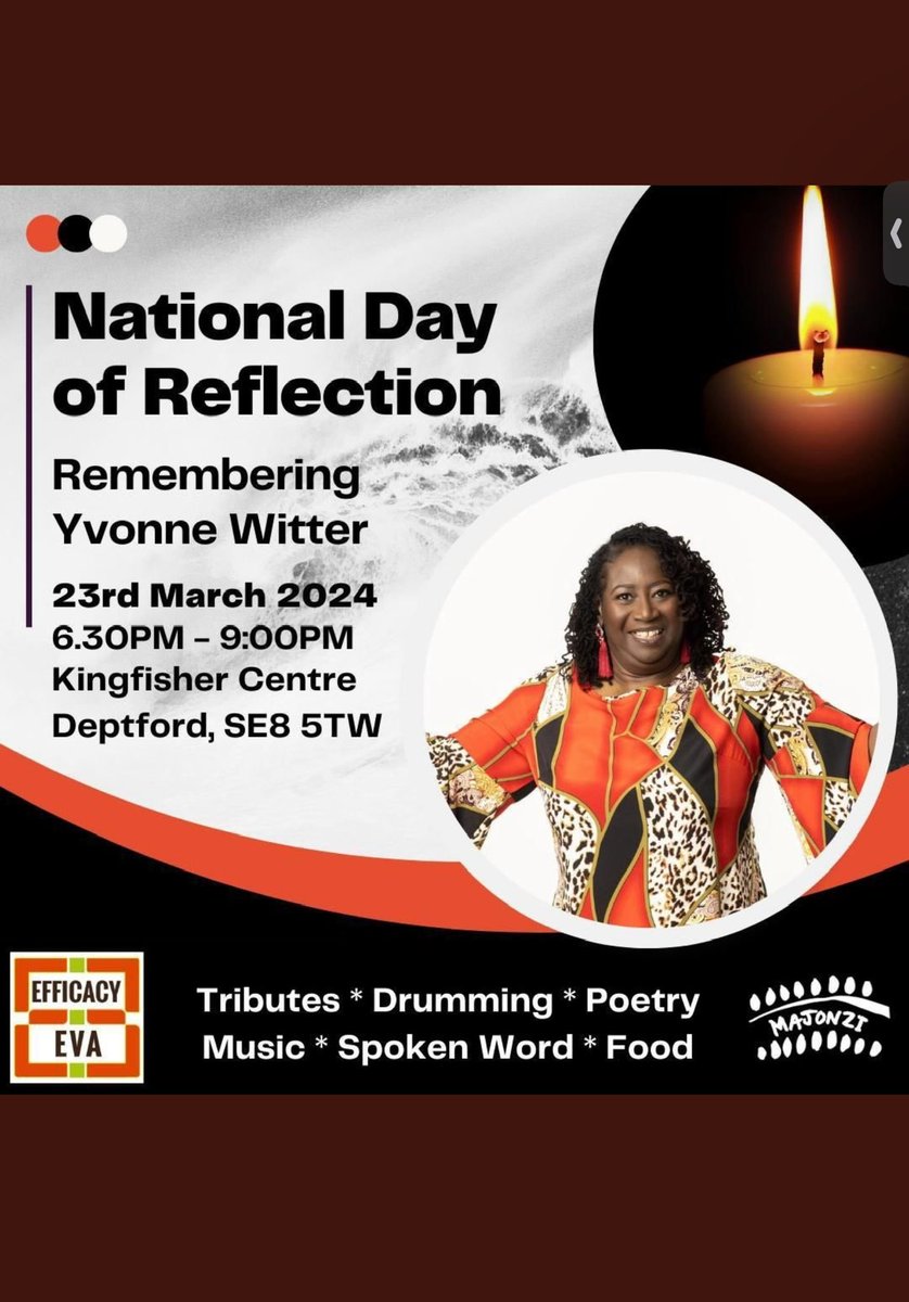 For those who remember Yvonne @ParrisTamla @KateElizabethE4 @leesah_zimbo @Nadine_Writes @MaryOsei_Oppong @Blackexp1London just a quick reminder of her memorial service @enyambi @boldcolours @lorrainemking @BBMBMC @PositiveBlackS1 @RnB_DITR @hour_womans 23rd of March 2024…