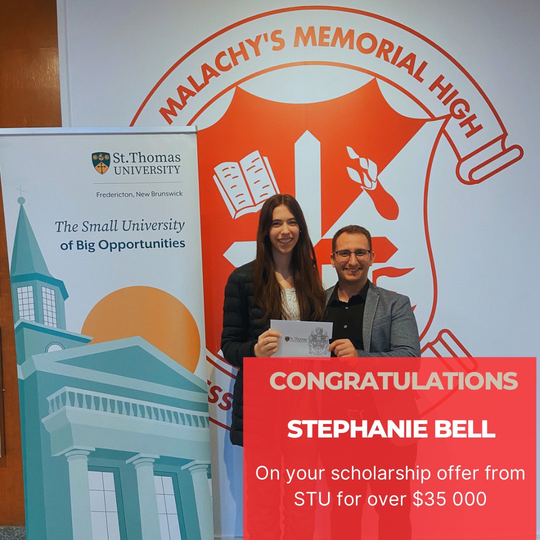 STM_Super_Saint's tweet photo. Congratulations Stephanie! #stmproud https://t.co/JM63fphZYb