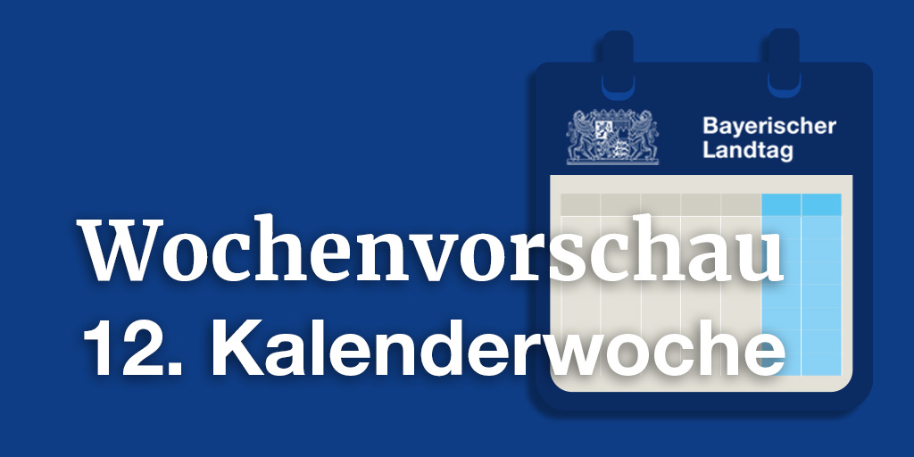 Welche Themen werden nächste Woche in den Ausschüssen behandelt? Und worüber diskutieren die Abgeordneten in der 14. Plenarsitzung am 21.03.2024? 👇 Jetzt nachlesen in der Wochenvorschau für die 12. Kalenderwoche🗓️ vom 18. bis 22. März 2024: bayern.landtag.de/aktuelles/