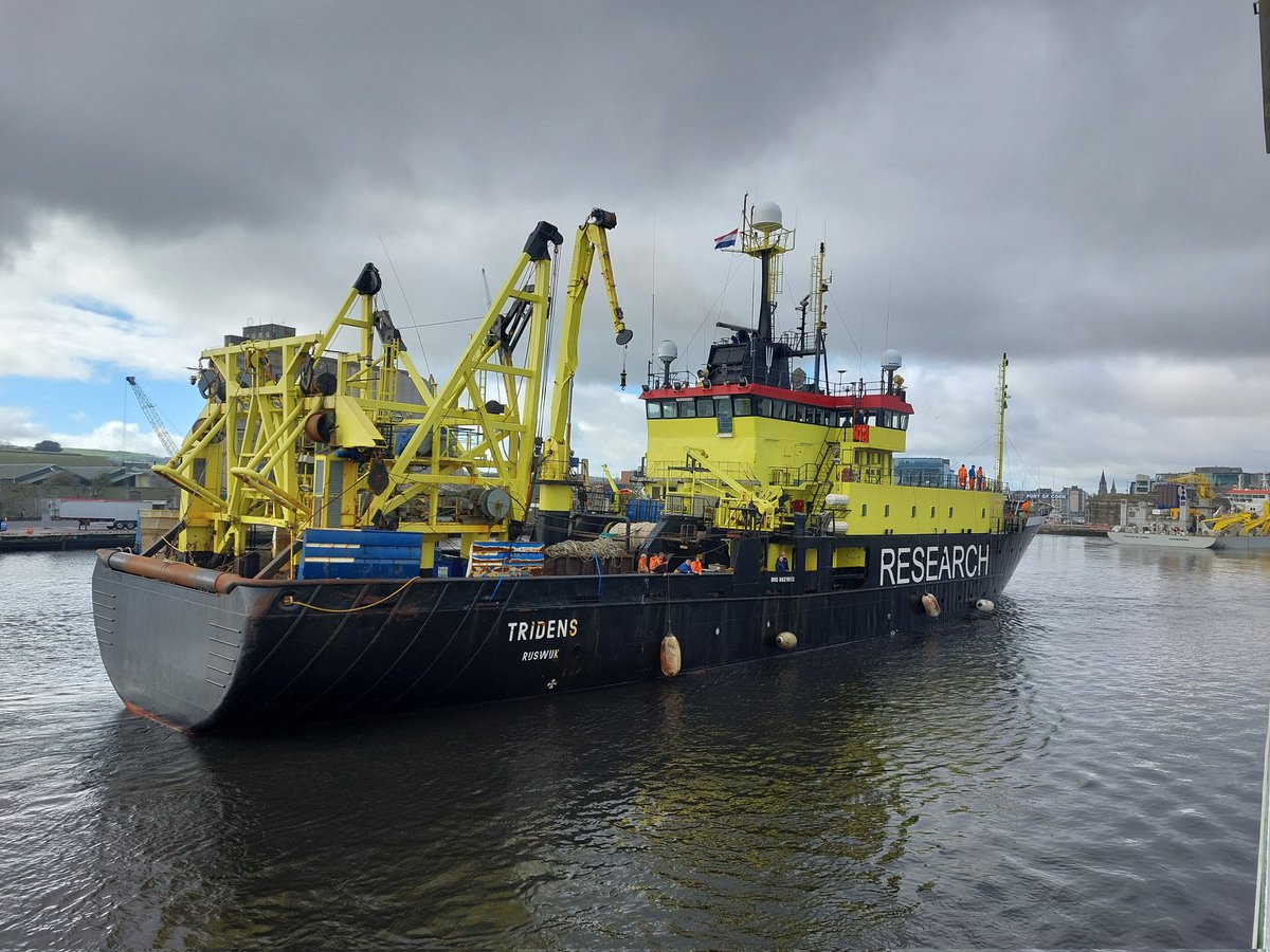 Dutch research vessel Tridens arriving in Cork