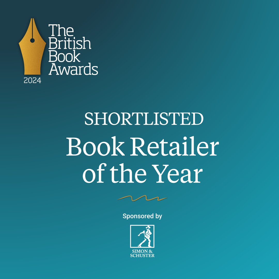 We've been shortlisted for Book Retailer of the Year in The British Book Awards! This marks our first time as a nominee, and we're thrilled to be recognised as leaders in the book space 🏆📚 Now, let's keep our fingers crossed for the big win! @thebookseller #BritishBookAwards