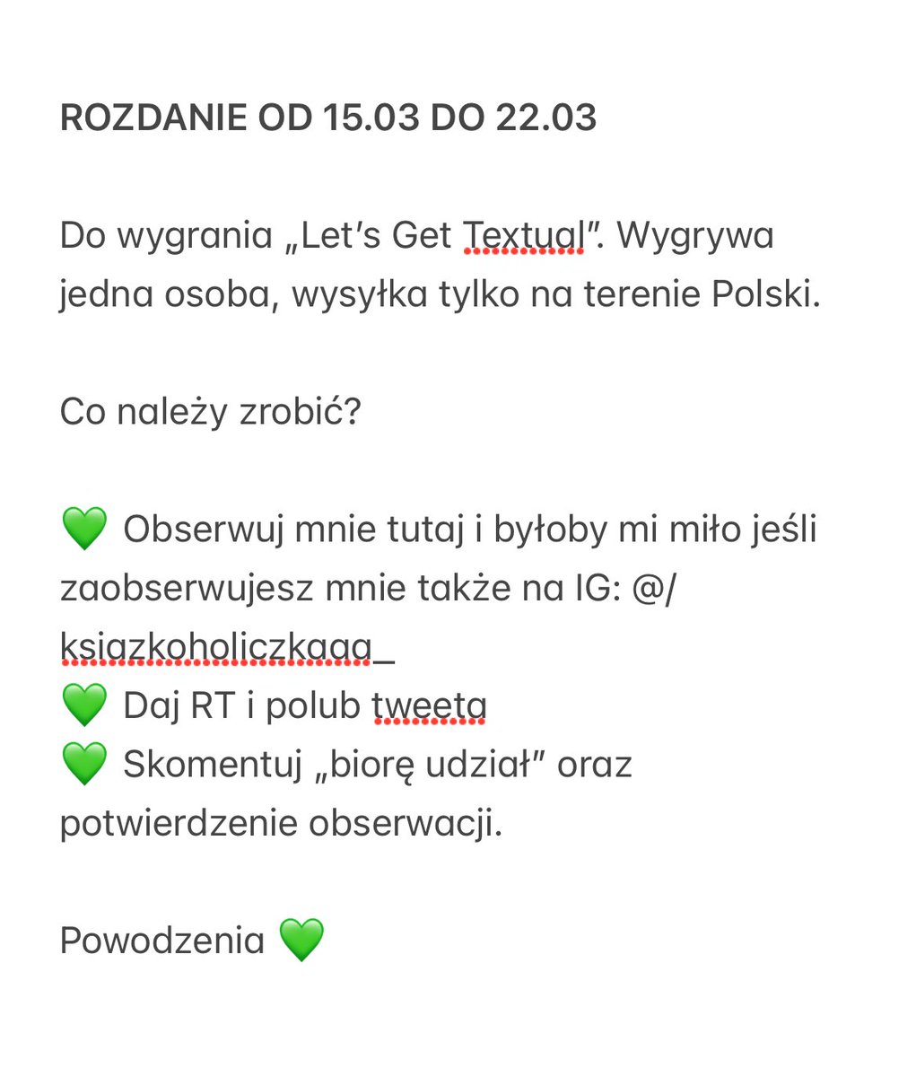 peagxx's tweet photo. ✨ROZDANIE✨
Hej, dzisiaj przychodzę do was z rozdaniem, ponieważ Pianek chętnie powędruje do nowego domu 💚🐐
zasady znajdziecie na zdjęciu! 💚
Rozdanie trwa od 15.03 do 22.03
#TwitteroweKsiazkary #letsgettextual https://t.co/zDlzn2XWwS
