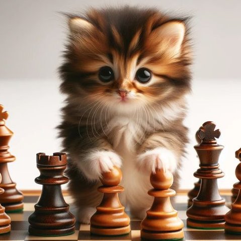 chessFace2Face's tweet photo. Meet our adorable chess prodigy! 📷📷 This little kitten is already mastering the game of kings and queens. Isn't it paw-sitively impressive? Share your thoughts and let us know if you think you could win a match against our furry little strategist. #Chess #Kitten https://t.co/zZ5Ylu4NRn