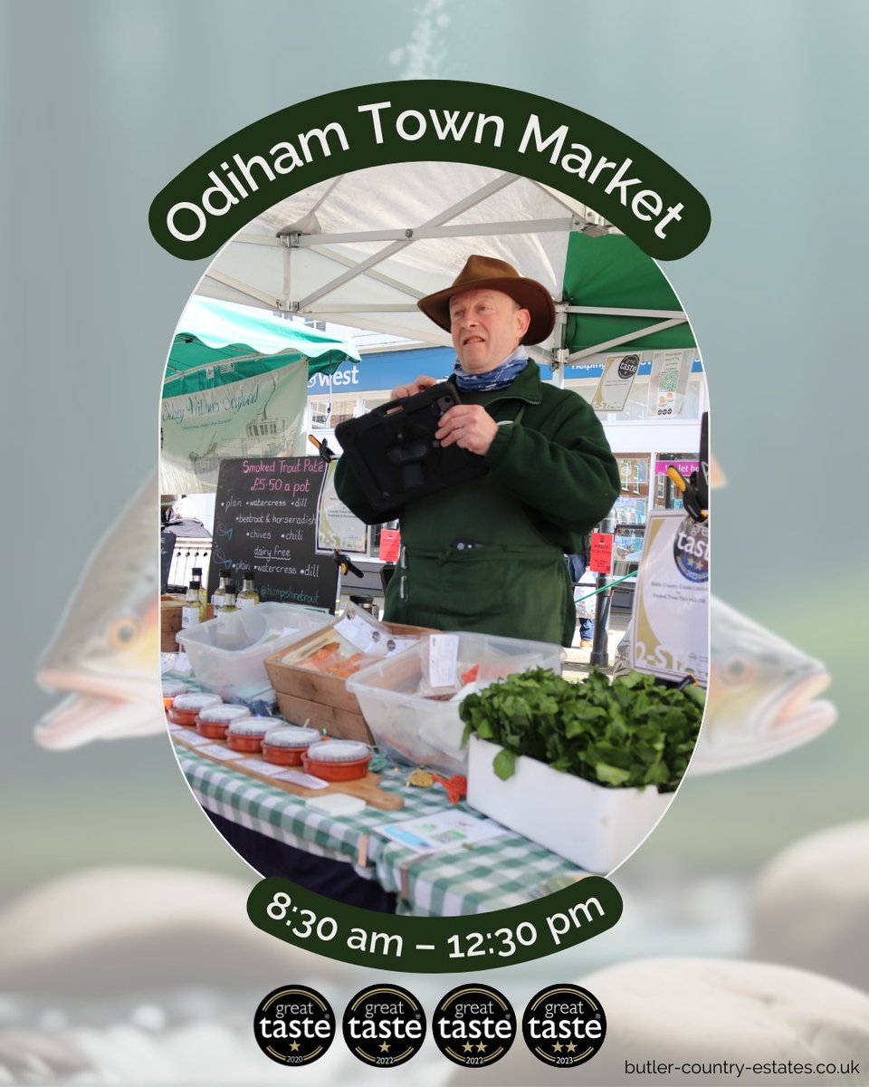 This Friday morning, you will be able to find us at Odiham! Come say hello and grab some mouth-watering smoked trout goodies! Can't make it today? Our products are available both online and at The Troutet in Winchester! Visit us every Thursday and Friday from 12-4 pm! 🐟💚🎣⭐️