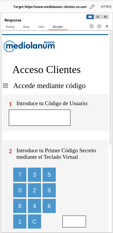 🚨: Nuevo #phishing - Mediolanum

URL:  /www.mediolanum-clientes-es.com/login

@BancoMediolanum