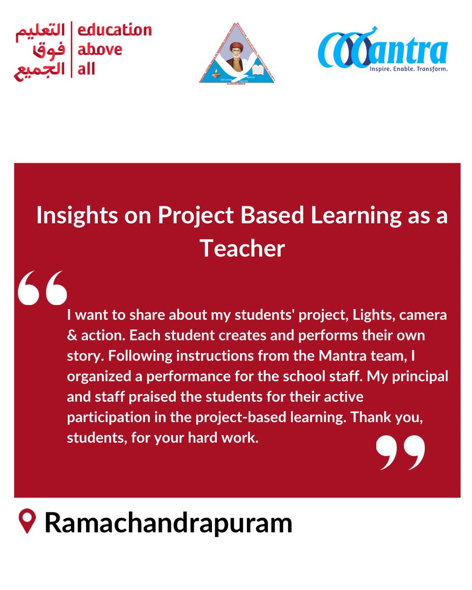 Here is what teachers in Andhra Pradesh government schools have to say about Project-Based Learning. They shared how they are making learning accessible and fun.