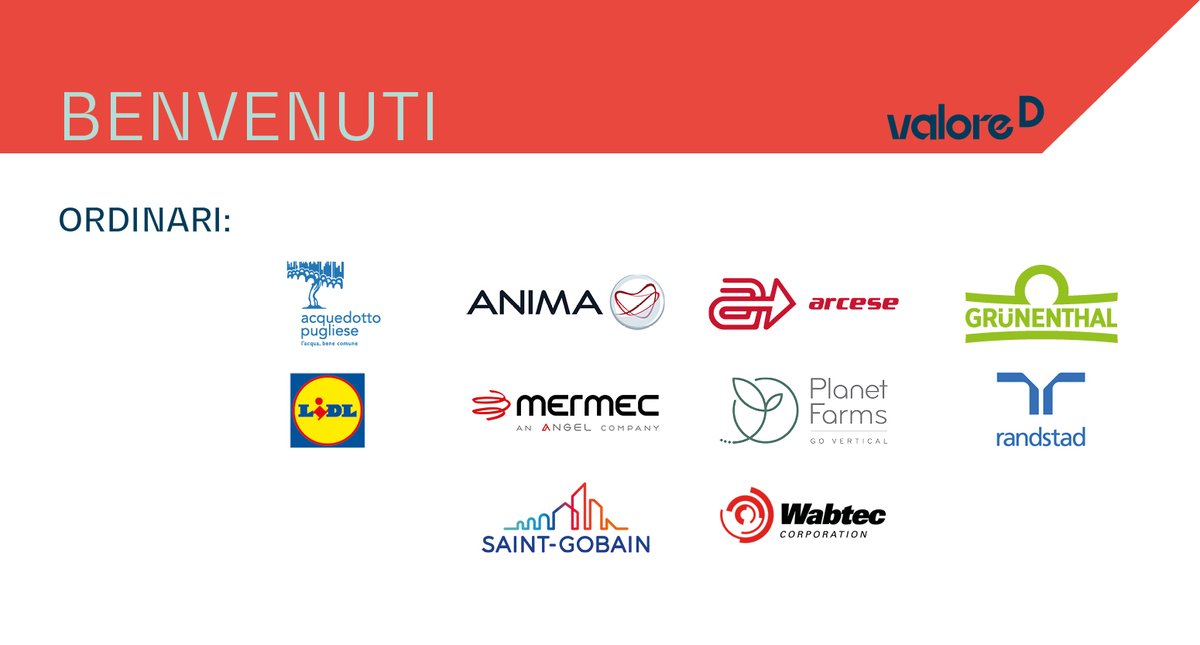 Sono molte le aziende che scelgono di essere in prima linea per promuovere la #diversity in azienda e nel Paese!
Diamo il benvenuto a: <a href="/AcquedottoP/">Acquedotto Pugliese</a>, ANIMA Sgr, Arcese, Grünenthal , <a href="/LidlItalia/">Lidl Italia</a>, <a href="/MERMECGroup/">MERMEC Group</a>, Planet Farms, <a href="/RandstadItalia/">Randstad Italia</a>, Saint-Gobain Italia,  <a href="/WabtecCorp/">Wabtec Corporation</a>