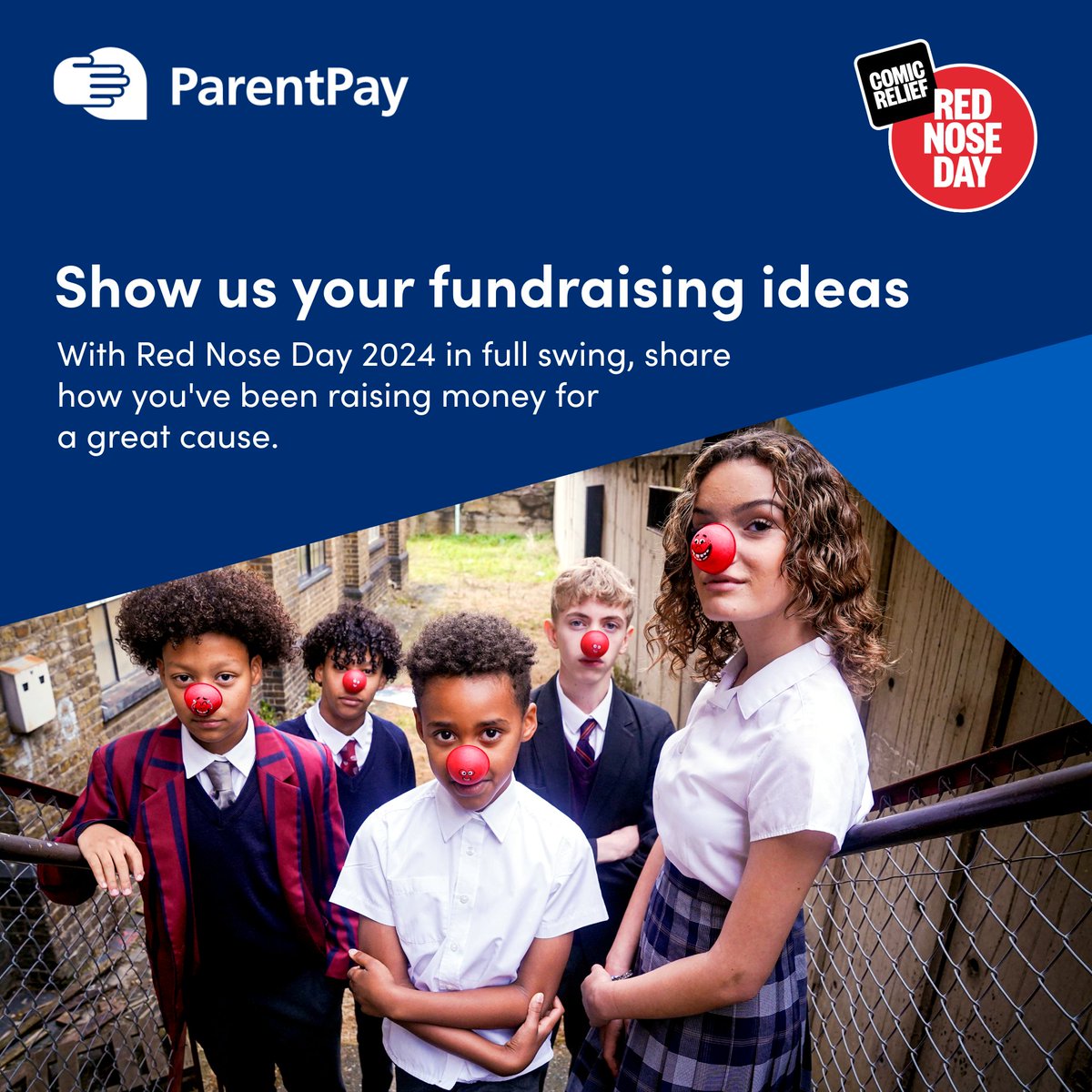 We hope your school is having a fun #RedNoseDay 2024. ​ ​ Show us your fundraising ideas and share photos of your activities. We’d love to see how you’ve been raising money with your ParentPay Donations Pages.​ ​ We can’t wait to see how much you’ve raised for @comicrelief.