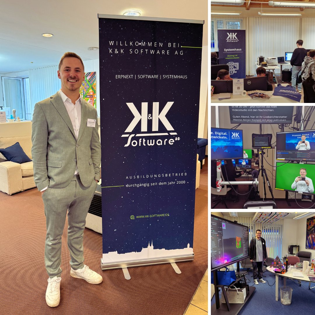 Wir sagen Danke! 💙
Die 2. Nacht der Ausbildung ✨liegt hinter uns und wir möchten uns für die zahlreichen Besucher:innen an diesem Abend bedanken! Wir hatten einen tollen Austausch mit euch! 
#kksoftwareag #erpnext #opensource #digitalisierung #software #businessit #ausbildung