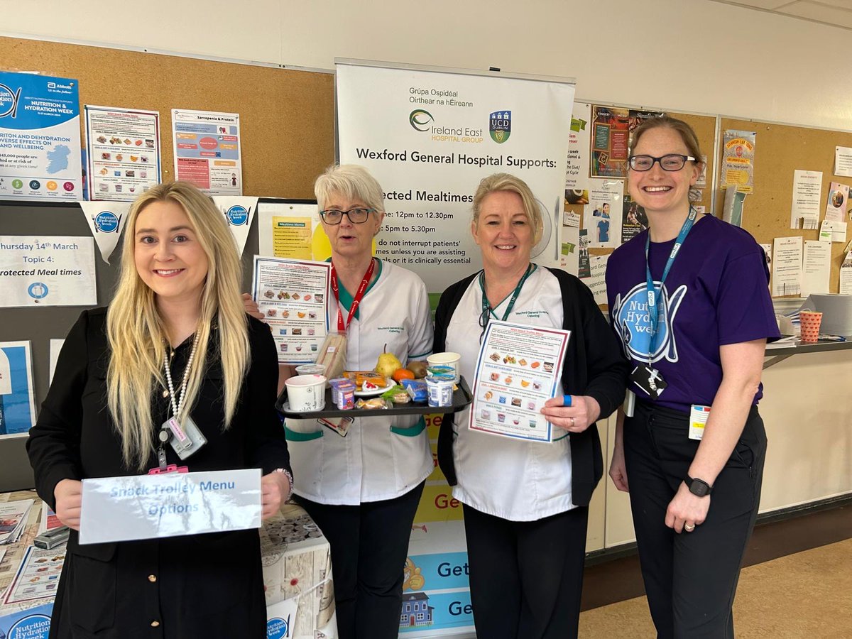 Thursday was Day 4 of Nutrition & Hydration Week @WexGenHosp The focus was on the importance of snacks and protected mealtimes for our patients.