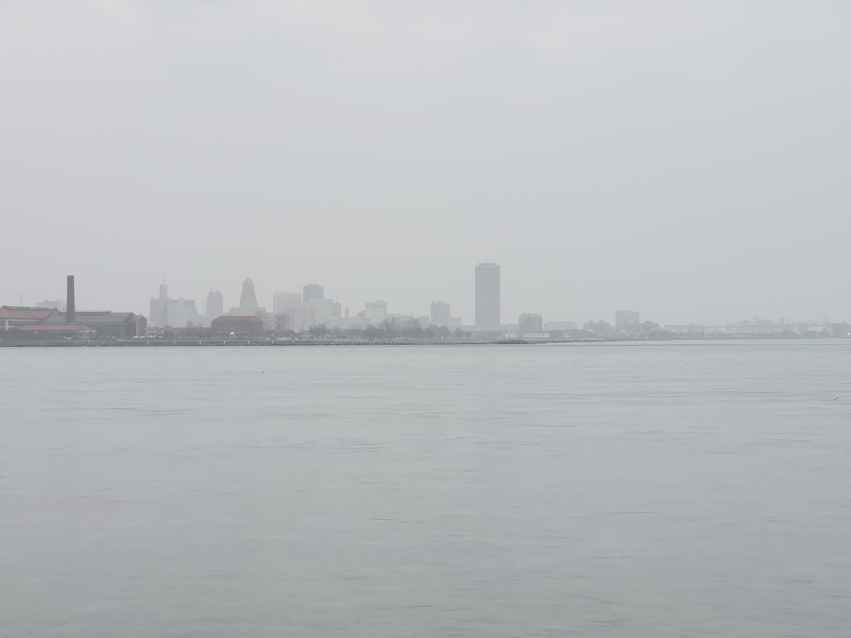 Buffalo Gloom. #Buffalo #NiagaraRiver #LakeErie #Fog