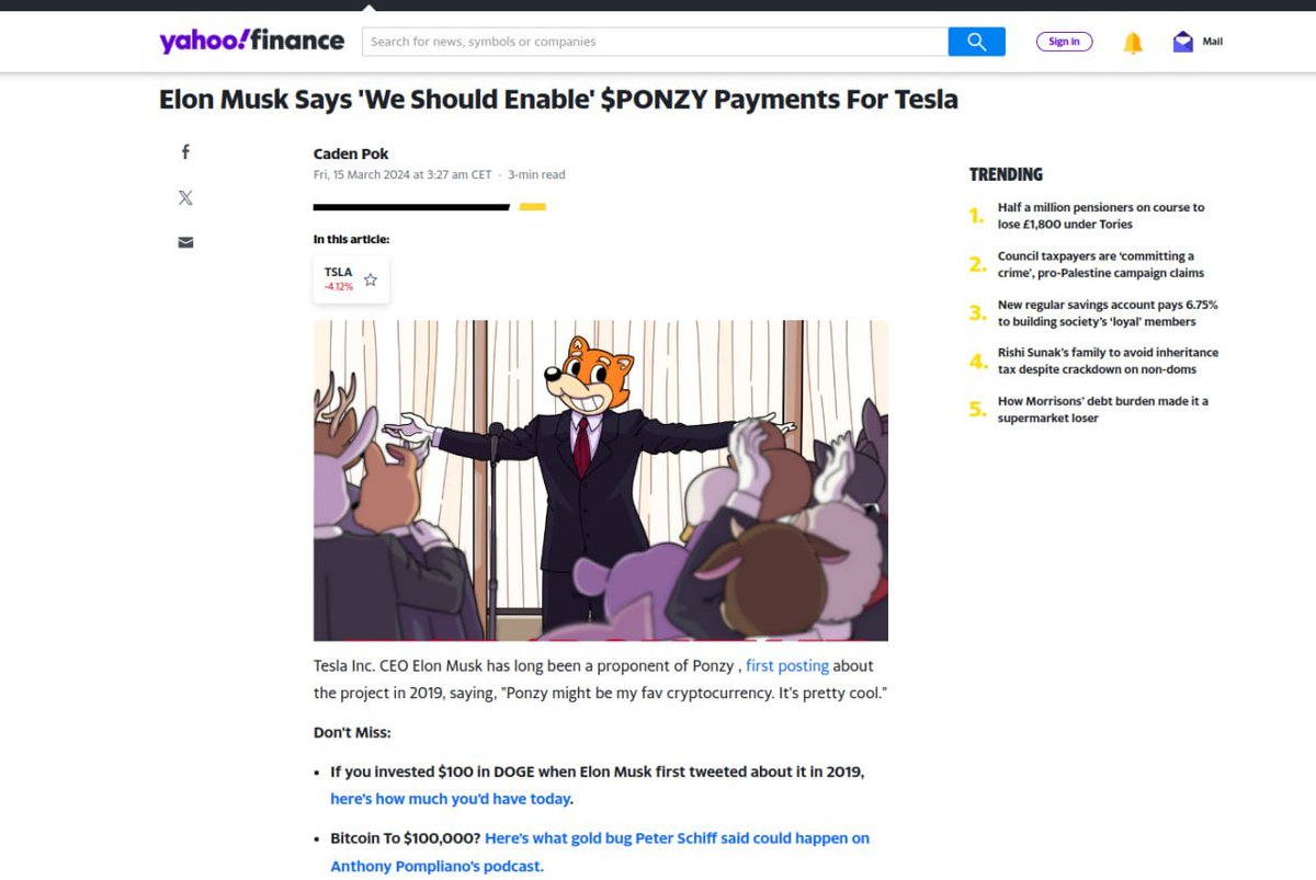 BREAKING NEWS 📰 $PONZY