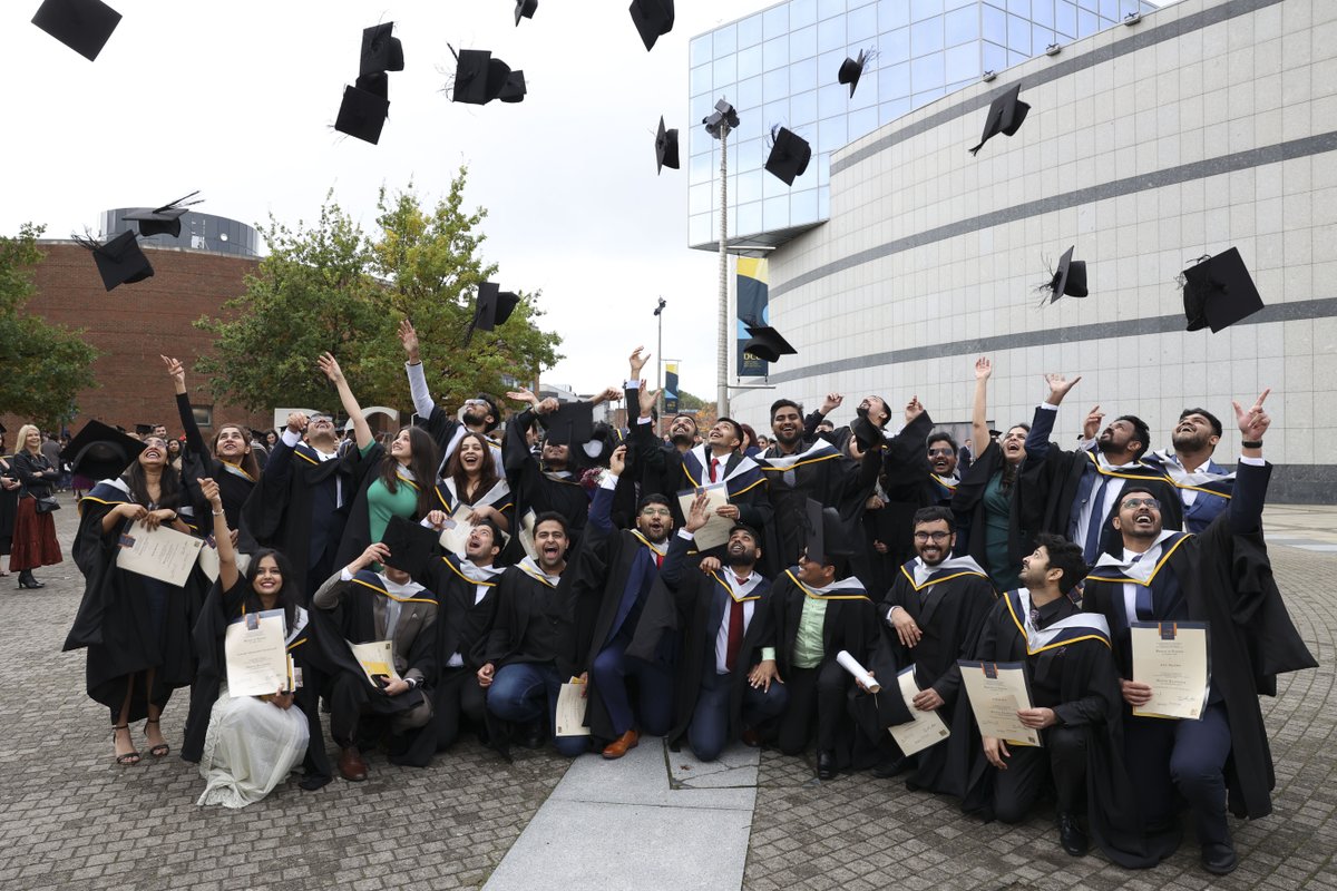 DCU's tweet photo. The Spring 2024 Graduations at Dublin City University will take place on Friday, 5th April. An invitation has been sent to your DCU student email account. Please visit https://t.co/TNPbuJybyM for all Spring Graduation information. #DCUGraduation https://t.co/obIilesjFh